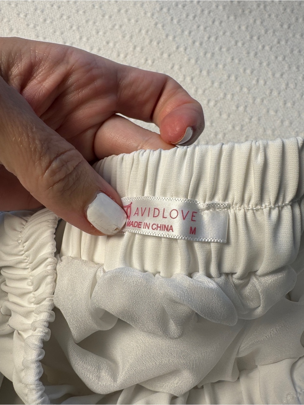 Avidlove White Ruffle Hem Skirt Size Medium or Small - Picture 4 of 9